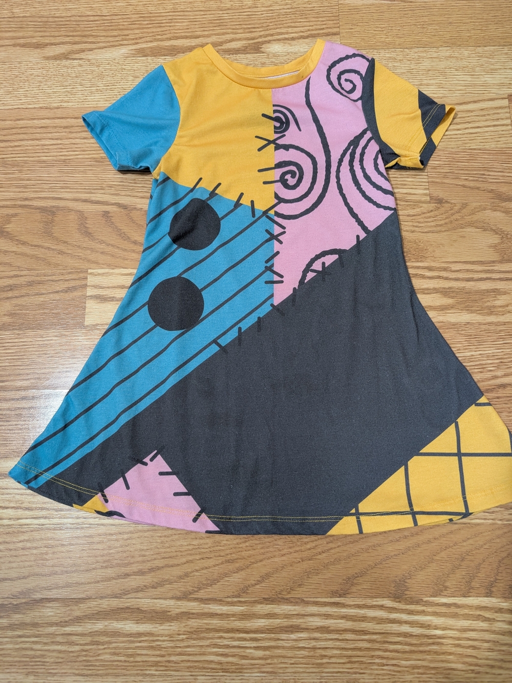 Girl's Sally Nightmare Before Christmas Dress 3/4